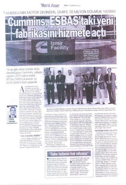 70 MILLION DOLLARS’ WORTH OF INVESTMENT FROM THE AMERICAN ENGINE GIANT IN IZMIR